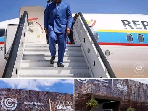 Le Président Félix Tshisekedi est arrivé au Brésil pour participer à la COP30