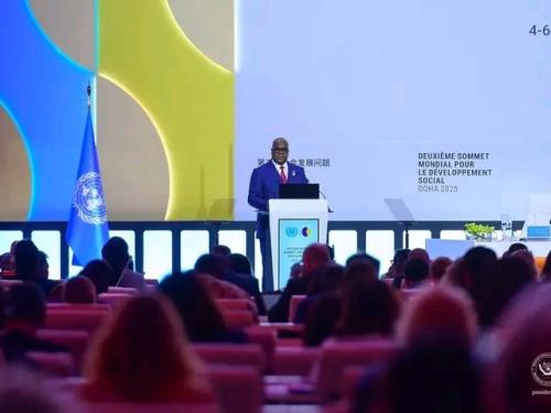 Le Chef de l'Etat congolais a pris part au deuxième sommet mondial sur développement social au Quatar