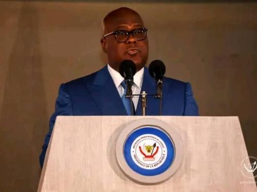 Le chef de l'état Félix Tshisekedi clôture la table ronde sur l'emploi et l'entrepreneuriat des jeunes.