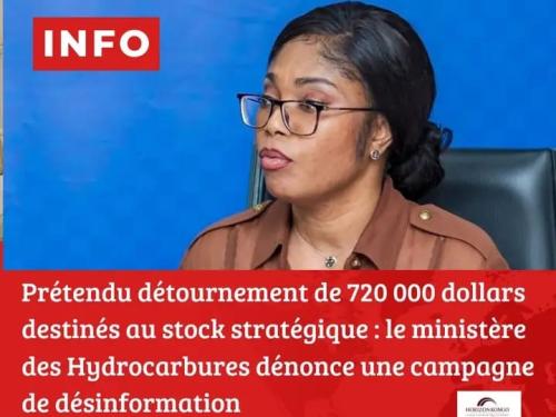 Présumé détournement de près de 720 000 USD: La Ministre des Hydrocarbures dément toute accusation de détournement de fonds