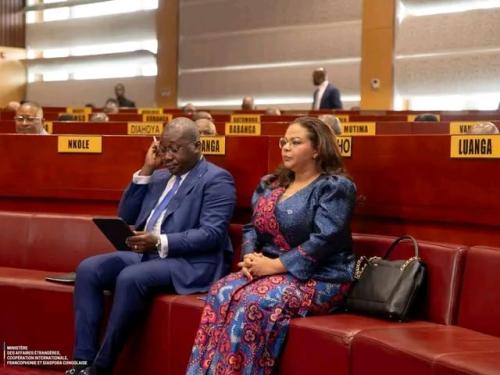 RDC : le Sénat examine seconde lecture deux projets de lois présenté par la Minétat aux affaires étrangères Thérèse Kayikwamba Wagner.