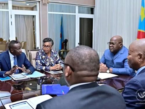 Face à l'appréciation du Franc congolais, le chef de l'Etat échange avec les ministres sectoriels.